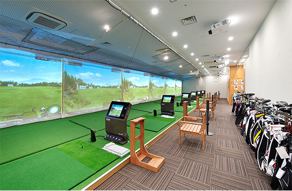 アコーディアゴルフスタジオ赤坂のシミュレーションゴルフ打席