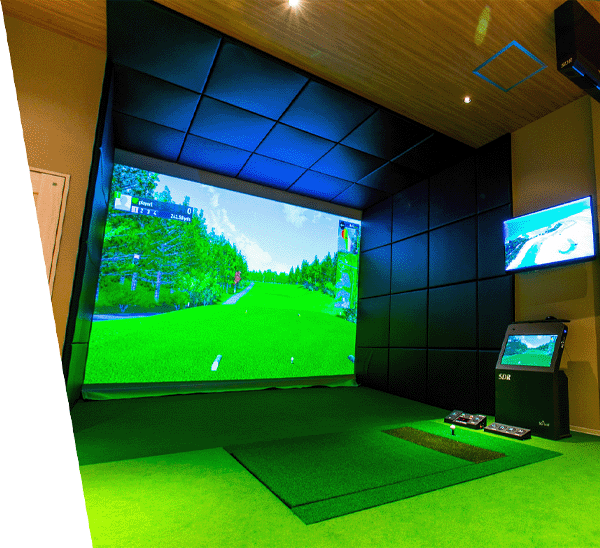 Lounge Range恵比寿南のシミュレーションゴルフ打席