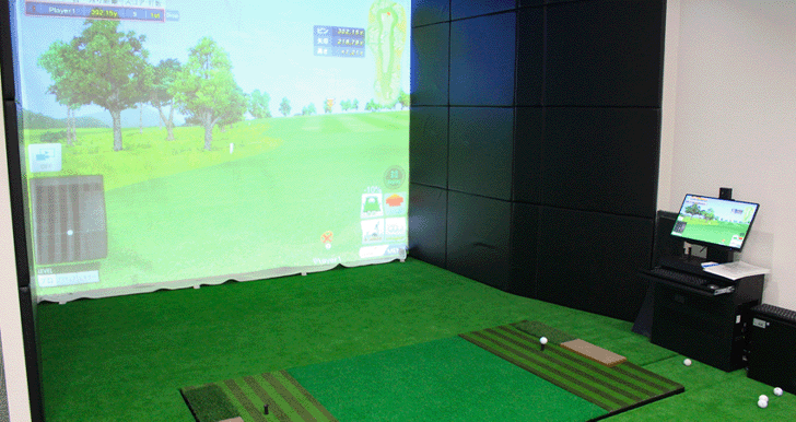 Golf Lounge for Gのシミュレーションゴルフ打席
